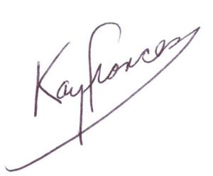 Kay's signature